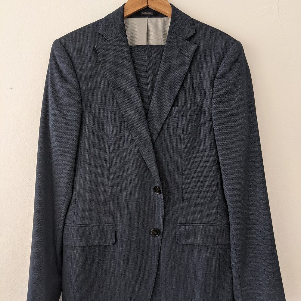Zara Dark Blue Suit 38R 32